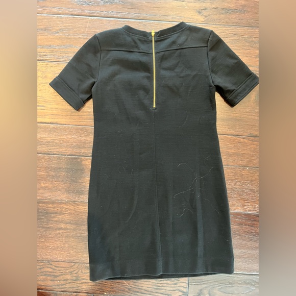 J crew black and gold zipper dress - Picture 3 of 5